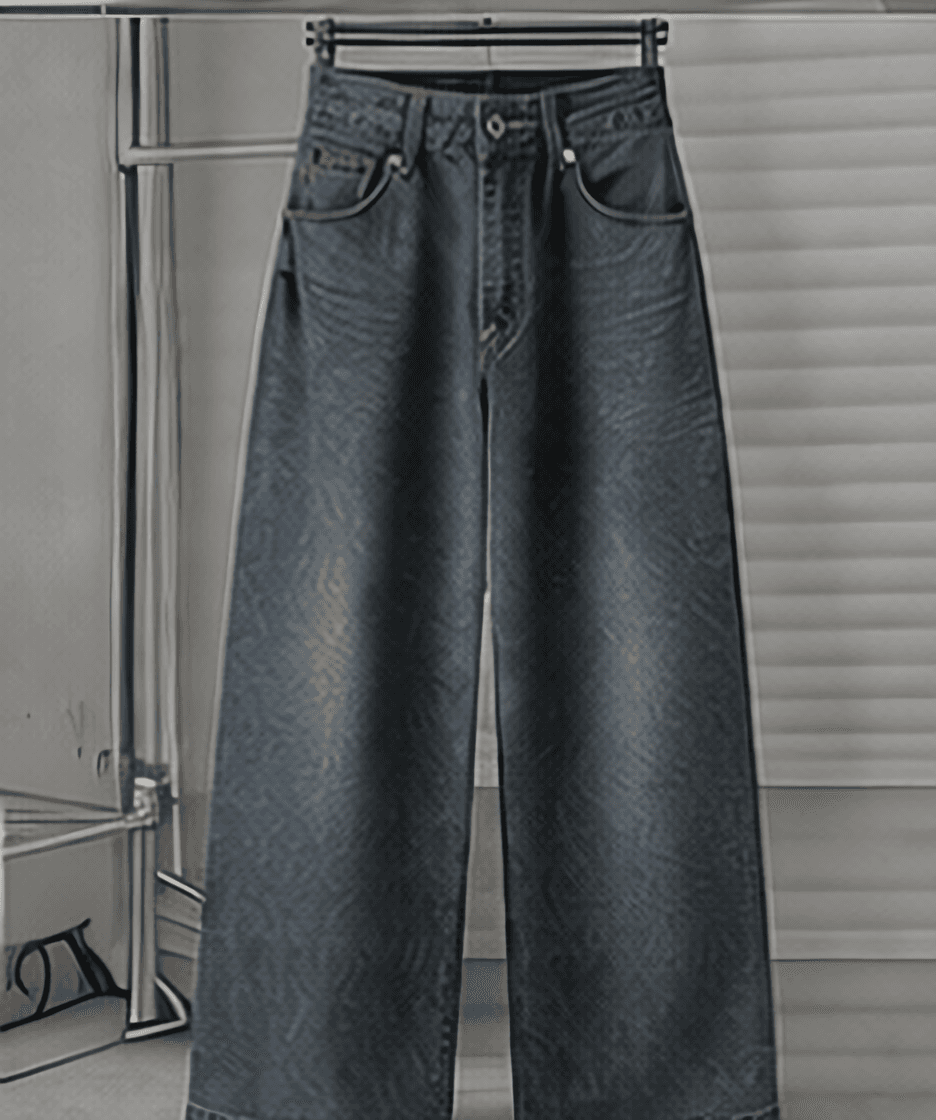 ワイドデニムパンツ