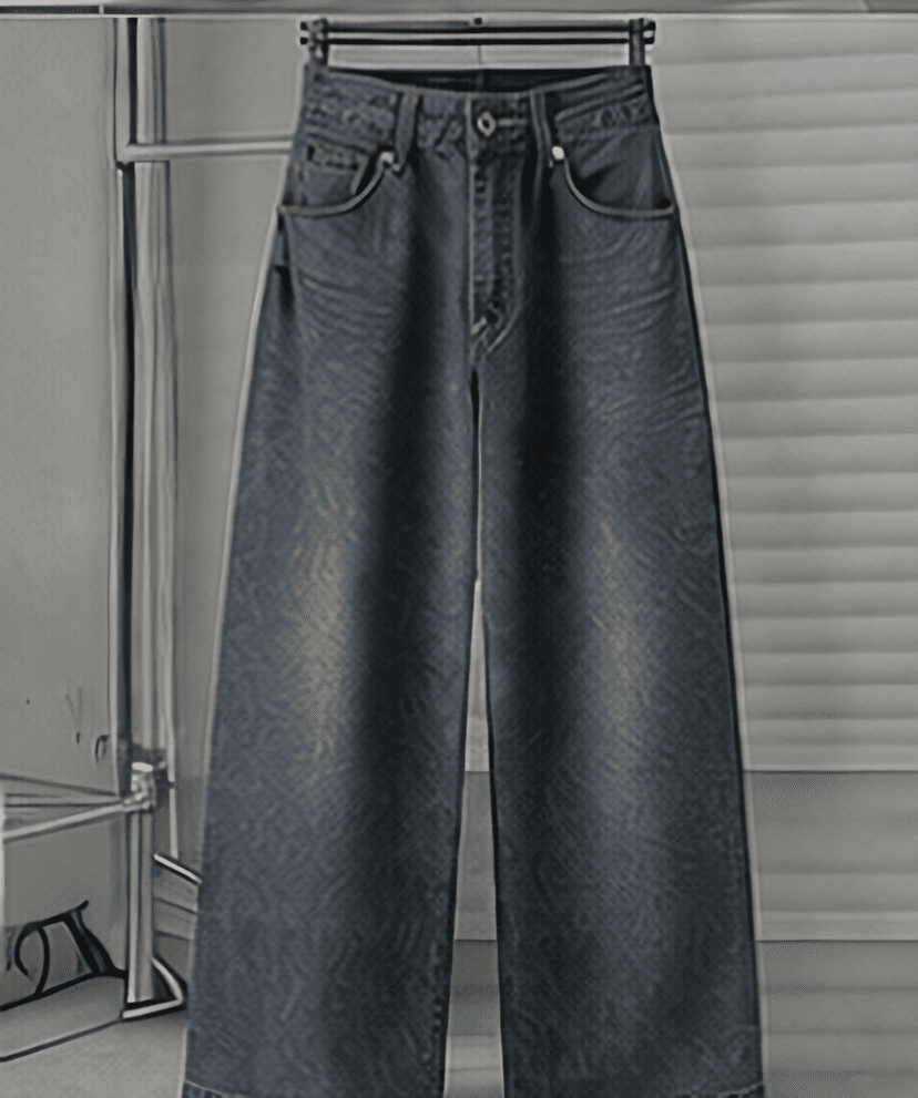 ワイドデニムパンツ