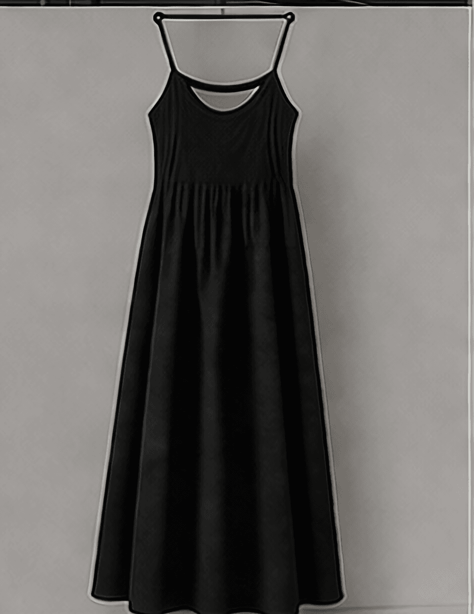 サテンキャミワンピース