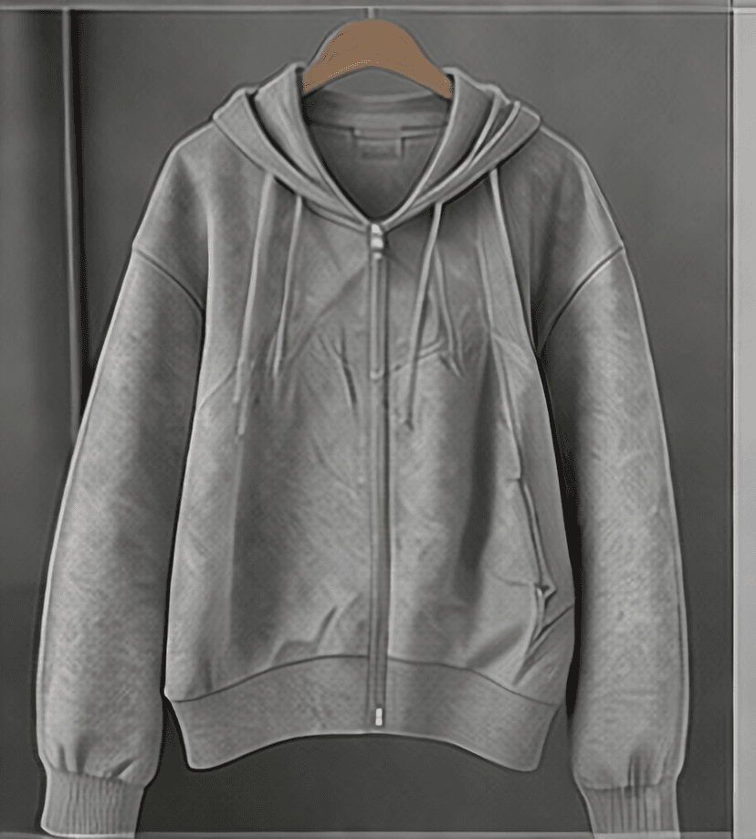 ショート丈パーカー